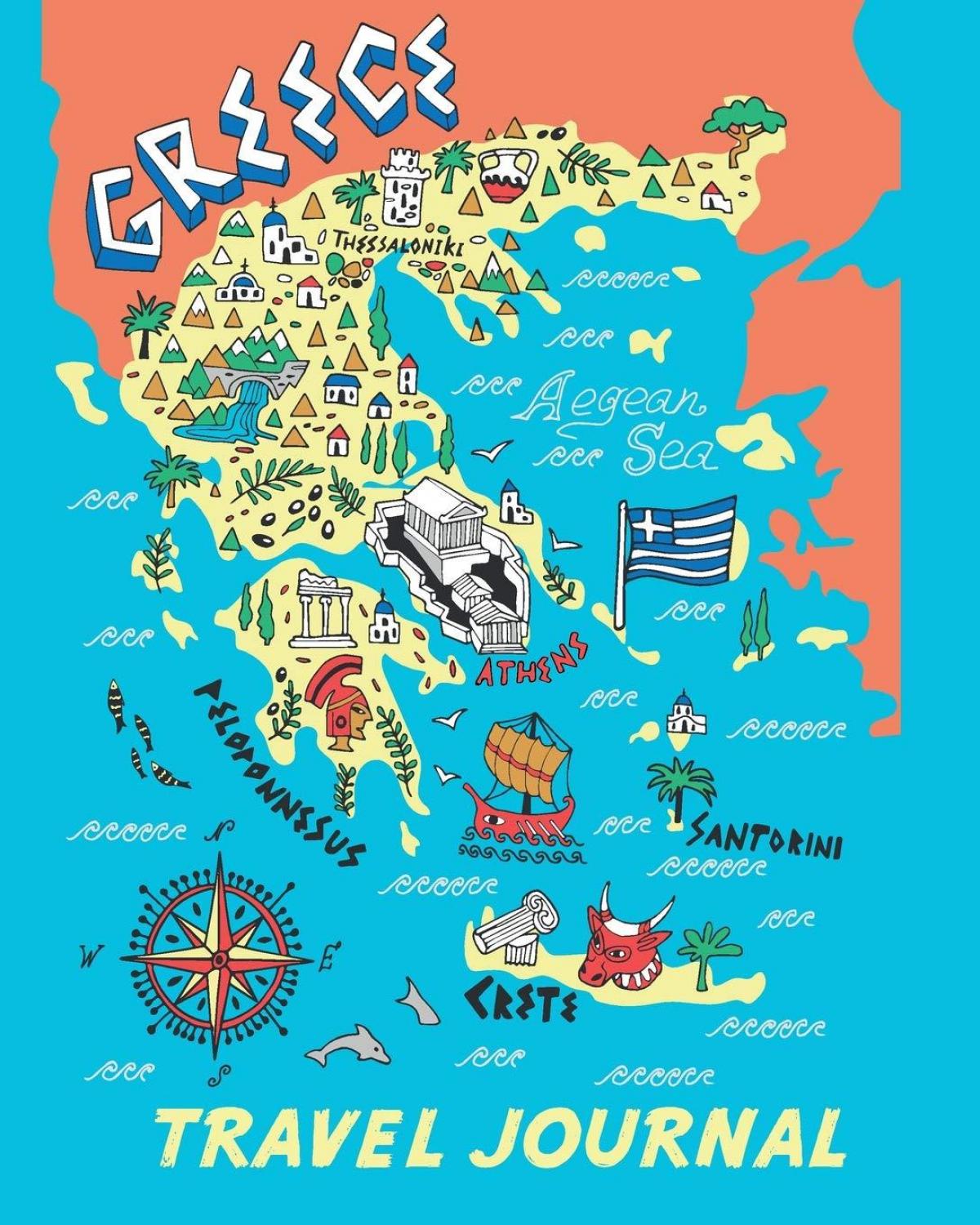 Greece travel map