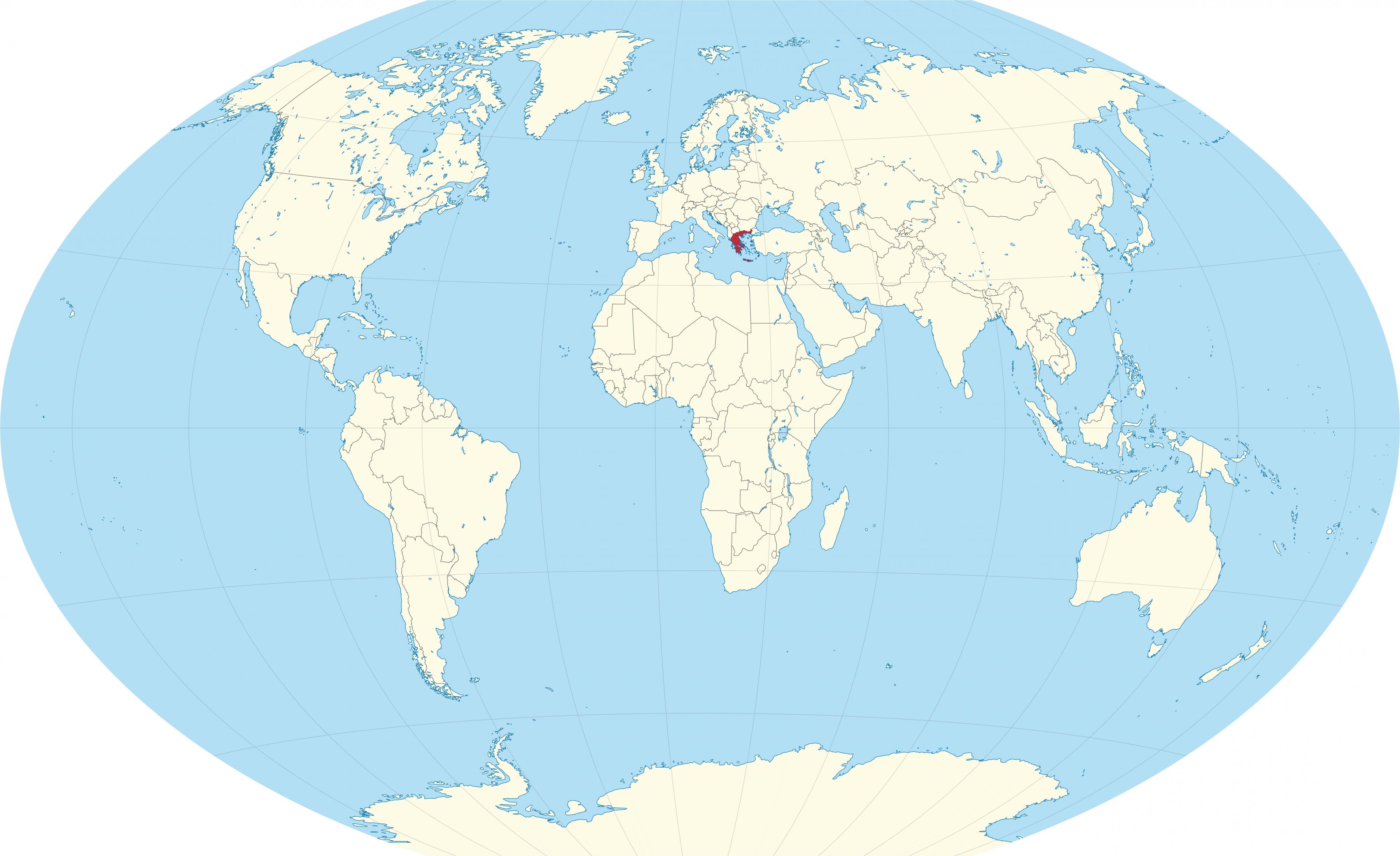 Greece On World Map Surrounding Countries And Location On Europe Map