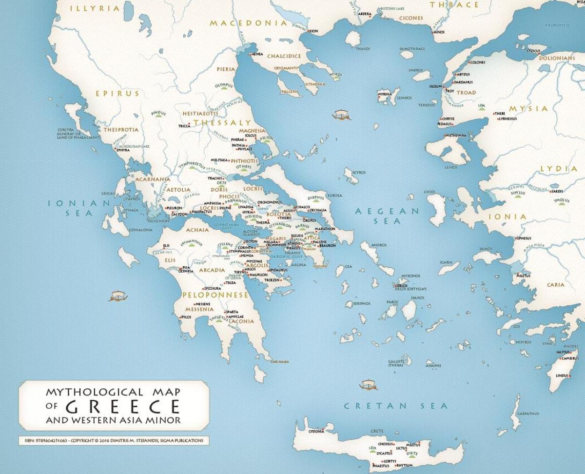 Historical map of Greece