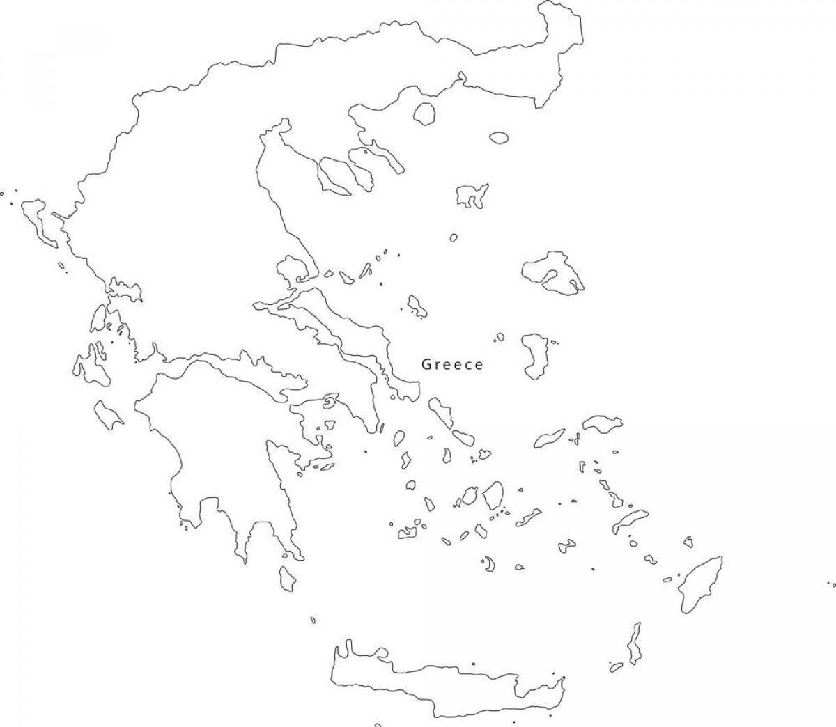 Greece vector map