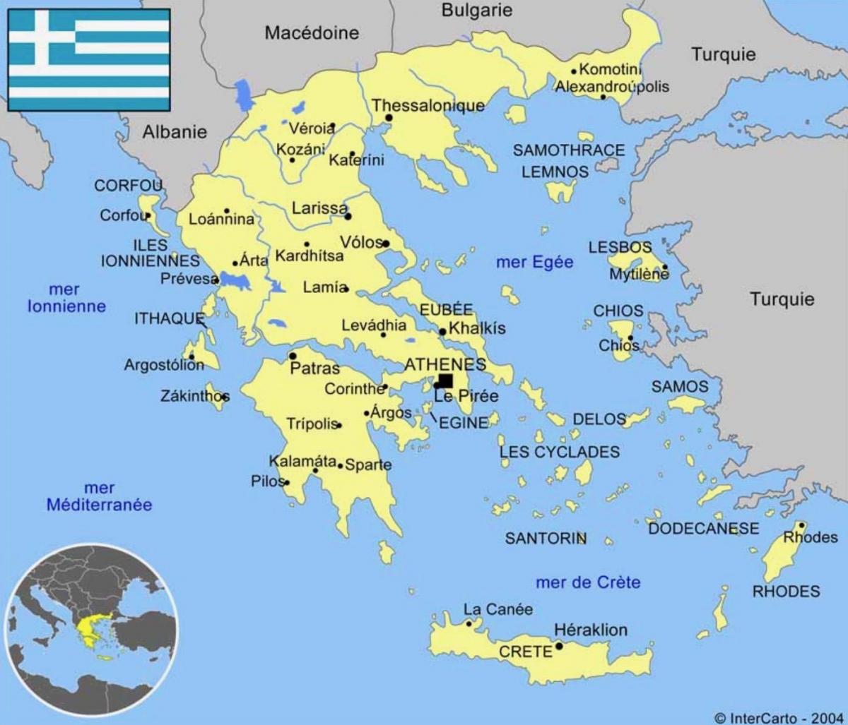 Greece city map